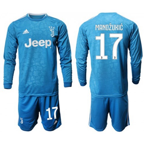 Juventus Fodboldtrøjer Mandzukic 17 Børn 3. sæt 2019/20 Langærmet Juventus Fodboldtrøjer Mandzukic 17 Børn 3. sæt 2019/20 Langærmet